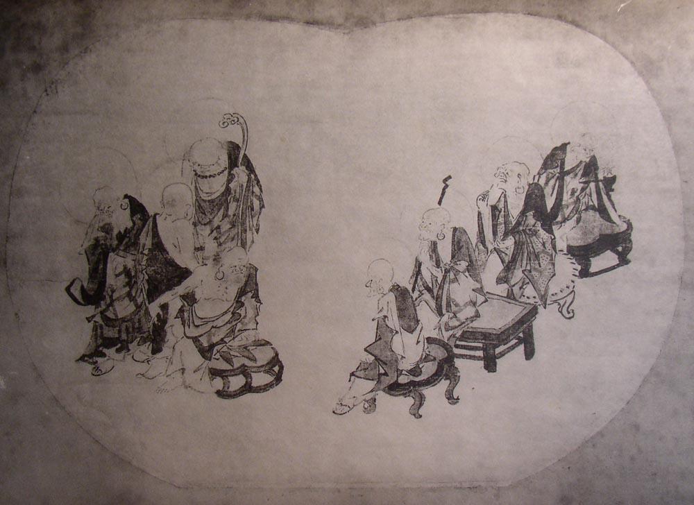 A Collection of Line Drawings of Old Style Lacquer Paintings by Shimejin and 酔花 Kaoyumi